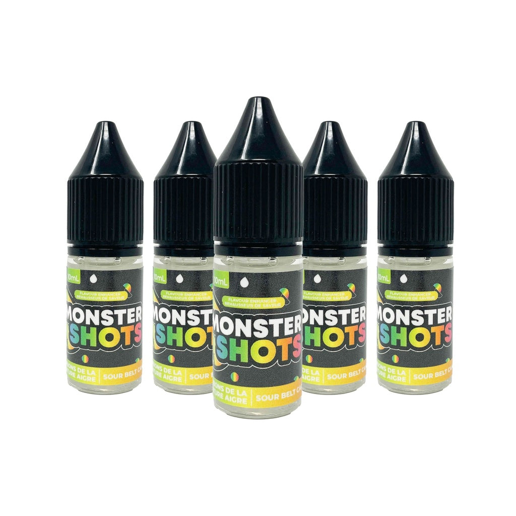 Bouteille compte-gouttes MONSTER SHOTS bonbon de la ceinture aigre pour boissons et desserts.