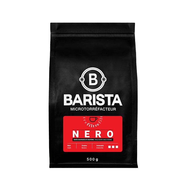 Sac de café Nero Filtre BARISTA, torréfaction noire, Colombie.