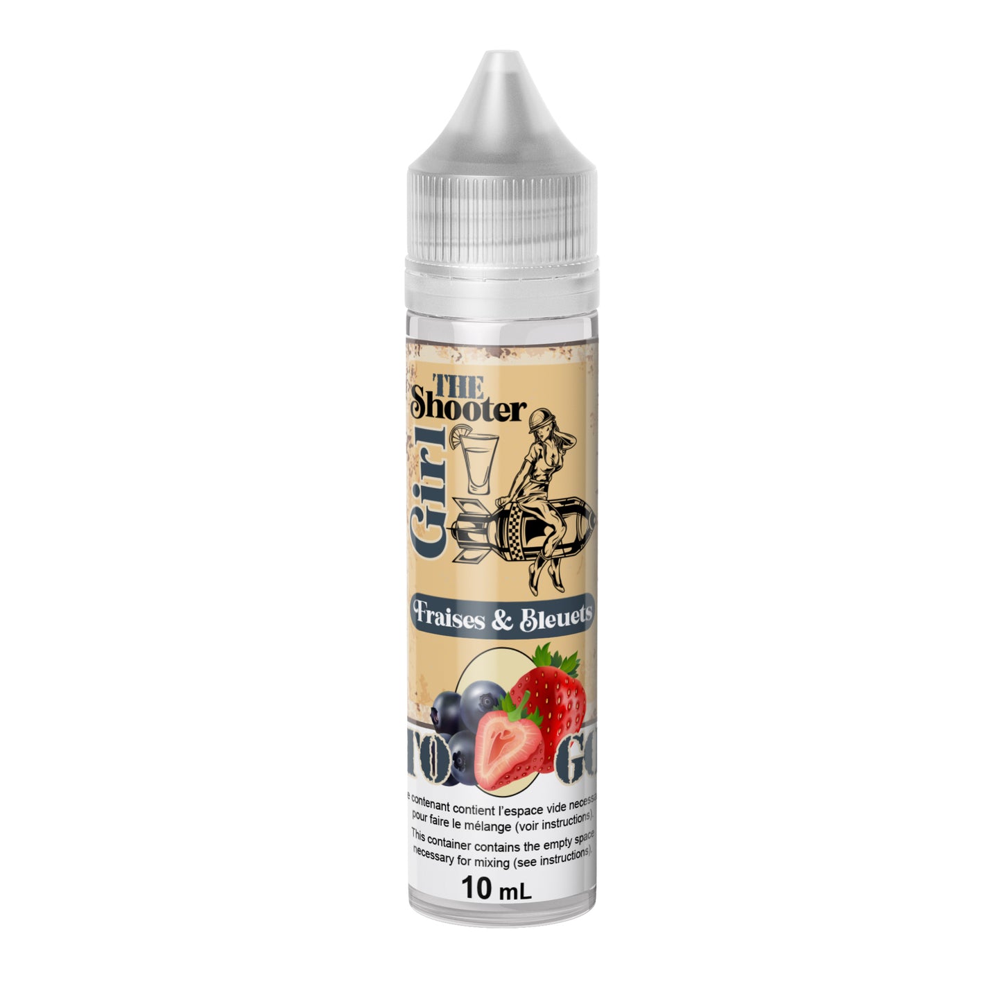 THE SHOOTER GIRL - Saveur liquide - Fraise Bleuets 10 ml