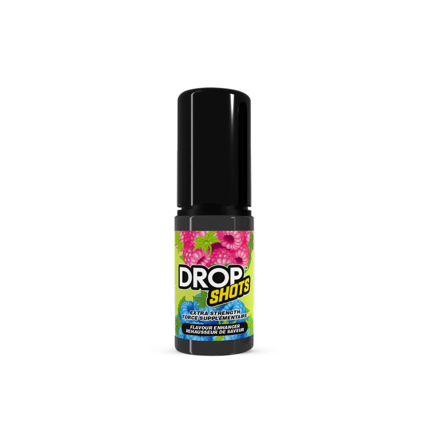 Bouteille compte-gouttes DROP SHOTS Bonbon Double Framboise pour boissons et desserts.