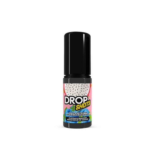 Bouteille compte-gouttes DROP SHOTS Framboise Bleue Fruit du Dragon pour boissons et desserts.