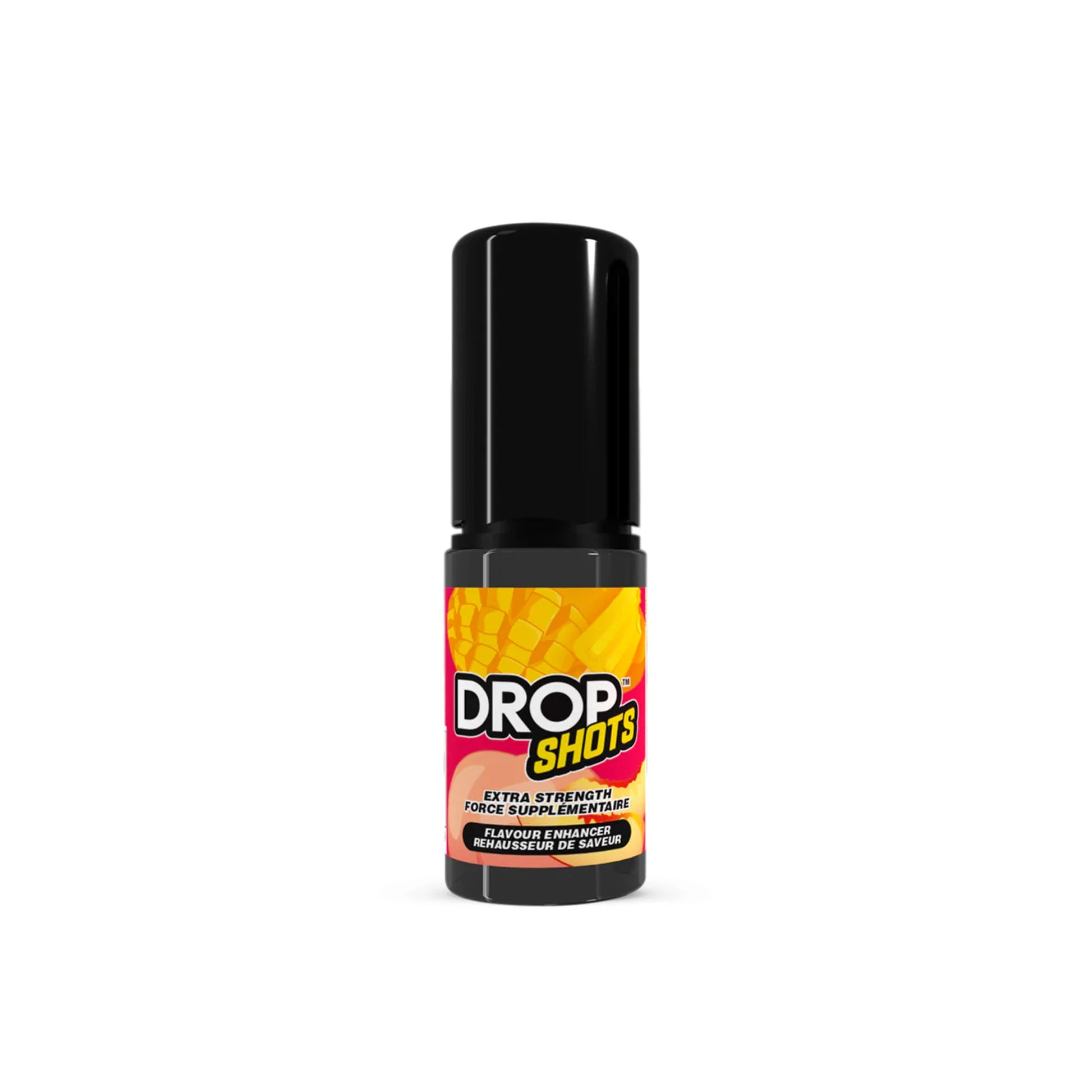 Bouteille compte-gouttes DROP SHOTS Popsicle Mangue Pêche pour boissons et desserts.